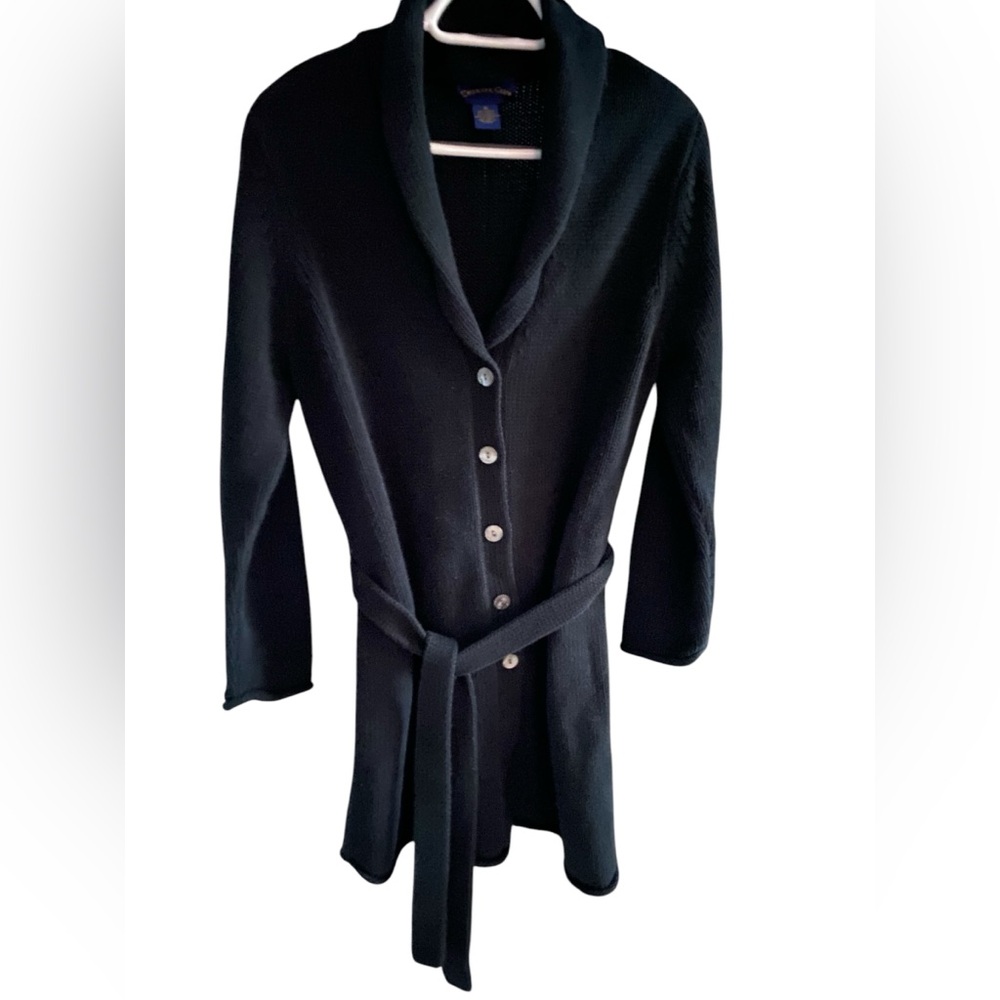Charter Club Heavy Knit Long Cardigan Jacket with belt